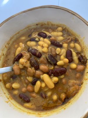 Beans soup at Come a Casa in Milan