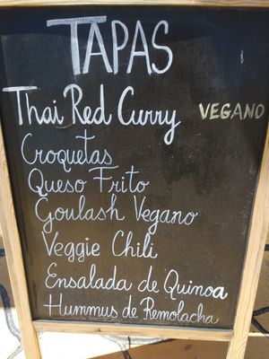 Choice 😁 at El Nido Veggie Friendly in Mojacar