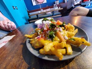 Loaded Fries at Joe Vinny & Bronsons Bohemian Cafe in El Paso