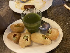 Pani puri   at Bolina Sweets and Indian Restaurant in Christchurch