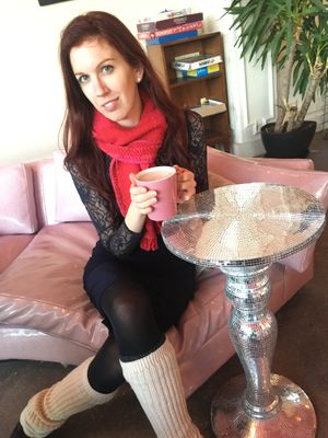 Vegan hot chocolate 💖 at Glam Doll Donuts - Northeast in Minneapolis