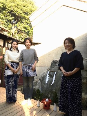 Friendly owner  at TSUNAGORO in Yokohama