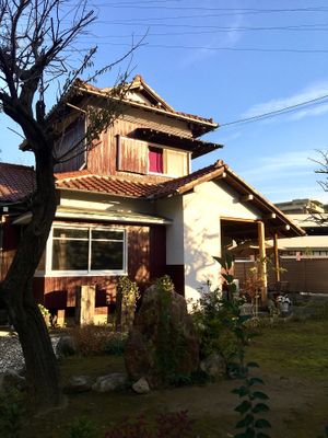 Façade of house at TSUNAGORO in Yokohama