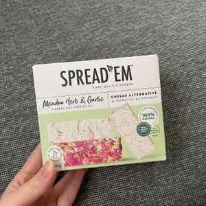 tasty cashew cheese!   at Whole Foods Market - Robson in Vancouver