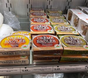 crème brûlée   at Whole Foods Market - Robson in Vancouver