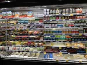 decent vegan options   at Whole Foods Market - Robson in Vancouver