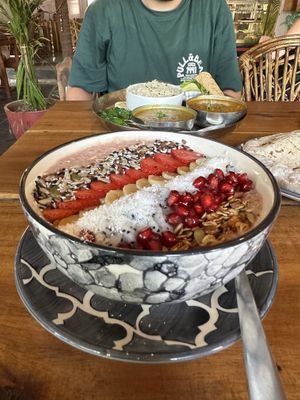 Smoothie bowl   at Nireas Healthy Haven in Palolem