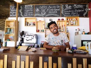 Sawan with a smile that’s free! at Nireas Healthy Haven in Palolem