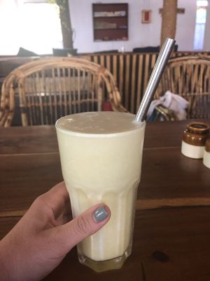 smoothie at Nireas Healthy Haven in Palolem