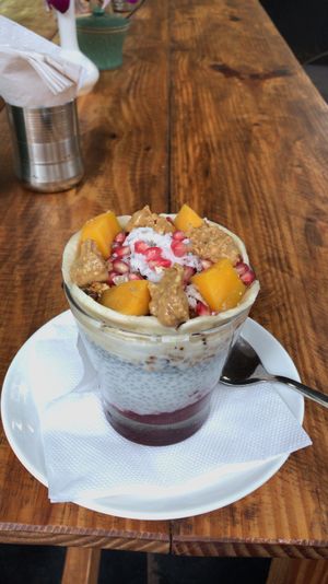 Chia pudding  at Nireas Healthy Haven in Palolem