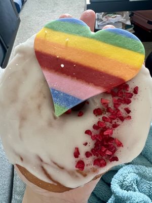 June vegan doughnut   at Perk Cafe in Inverness