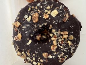 January vegan doughnut   at Perk Cafe in Inverness