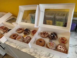 Doughnuts at Perk Cafe in Inverness