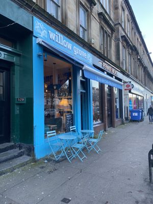 Outside  at Willow Grove in Glasgow