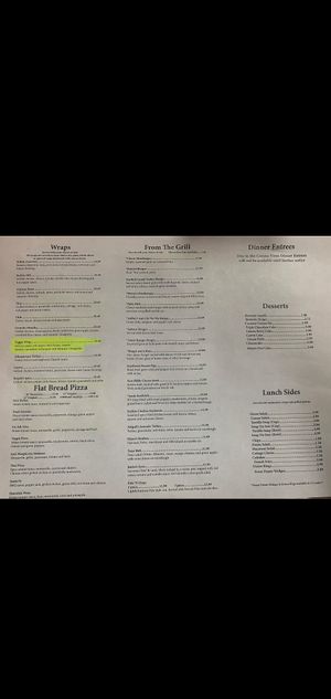 Vegan options ( could be made vegan, beyond burger is vegan) at Creative Cafe in Casa Grande