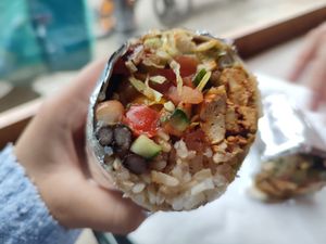 Tofu burrito at Paparrito's in Cheltenham