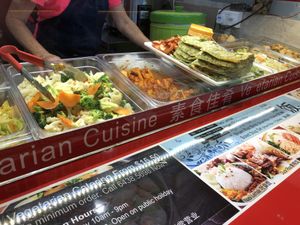 Choices of dishes  at Jiak Zhey 吃斋 - White Sands in East Singapore