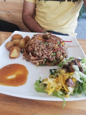 Arroz ranchero. Mi plato favorito at Vegan'us Cocina Feliz - Puente Aranda in Bogota