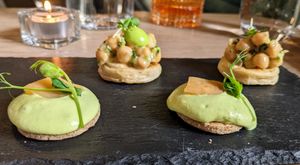 Amuse bouche at L'Orygine in Quebec