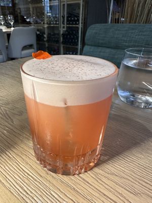 custom cocktail at L'Orygine in Quebec