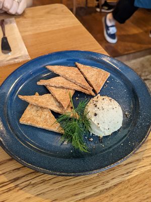 Cashew nut cheese at Newport in Tokyo