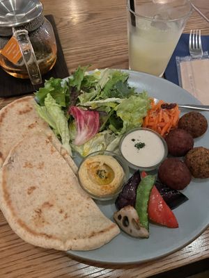 Falafel plate  at Newport in Tokyo