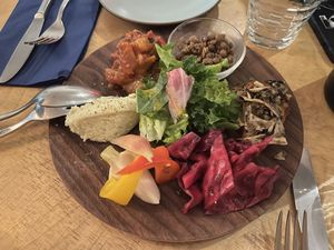 Vegetable plate   at Newport in Tokyo