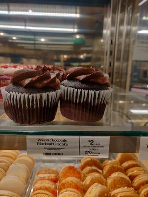 Vegan chocolate blackout cupcake at Whole Foods Market - Potrero Hill in San Francisco