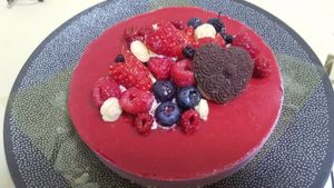Berry & white cacao cake (ベリー＆ホワイトカカオのケーキ） at La Primeur in Zushi