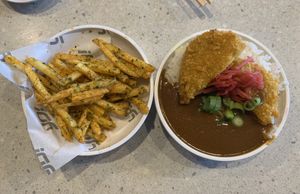 YO! Fries and Pumpkin Katsu at YO! Sushi in Brighton