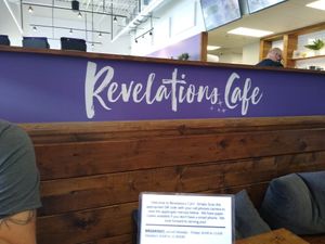 Inside at Revelations Cafe in Lutz