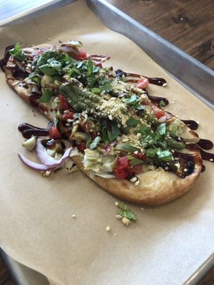 Artichoke Flatbread   at Revelations Cafe in Lutz