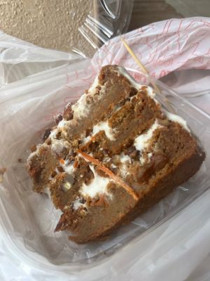 Vegan Carrot Cake at Revelations Cafe in Lutz