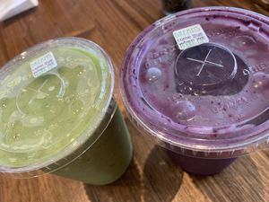 Berry berry good & electro lyte Smoothies 😀 at Revelations Cafe in Lutz