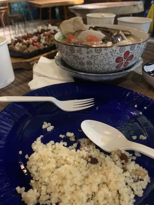 Plastic utensils and they do not sell bottled water! at Cosmic - Poblacion in Makati