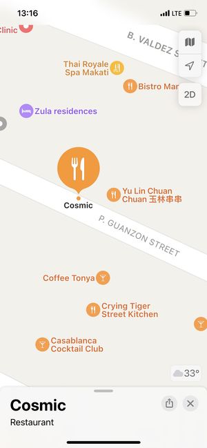 True location  at Cosmic - Poblacion in Makati