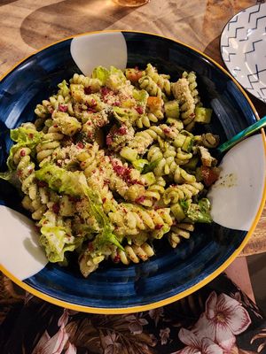 Pesto pasta salad at Cosmic - Poblacion in Makati