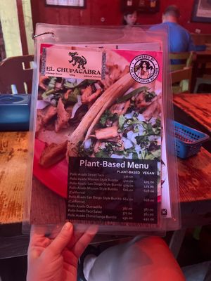 new on the plantbased / vegan menu  at Cosmic - Poblacion in Makati