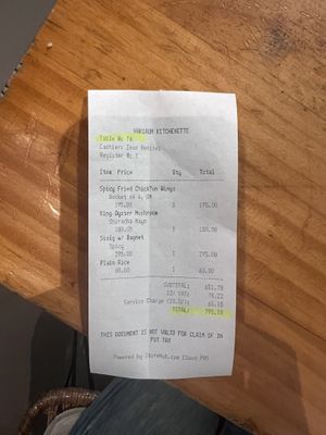 enough food for 2  for only $14. ….  don’t be cheap so please leave a little extra for the staff. #Veganuary at Cosmic - Poblacion in Makati