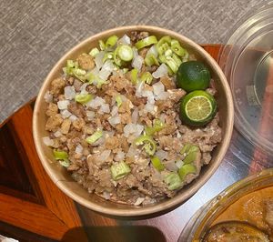 Sisig!  I was especially excited for this one bc I saw it everywhere but no one ever had a vegan version!  at Cosmic - Poblacion in Makati