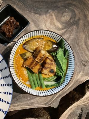 kare kare with vegan bagnet  at Cosmic - Poblacion in Makati
