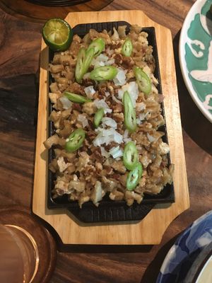 My fave dish here- Sisig. at Cosmic - Poblacion in Makati