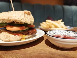 Cosmic Burger With Fries at Cosmic - Poblacion in Makati