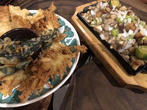 Tempura & sisig at Cosmic - Poblacion in Makati