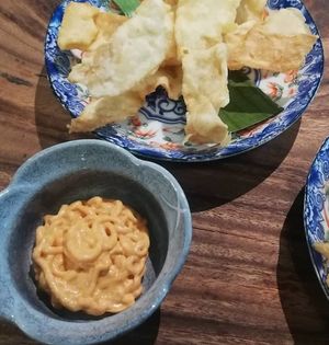 Tofu skin with sriracha mayo at Cosmic - Poblacion in Makati