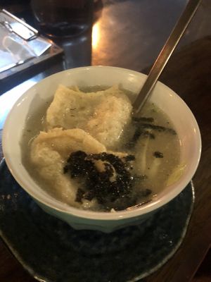 Miso soup  at Cosmic - Poblacion in Makati