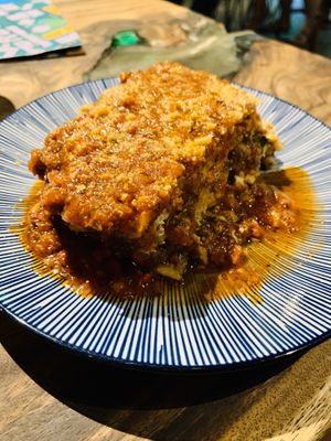 Tofu & spinach lasagne  at Cosmic - Poblacion in Makati