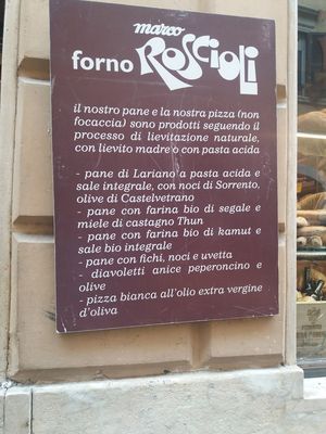 Roscioli at Antico Forno Roscioli in Rome