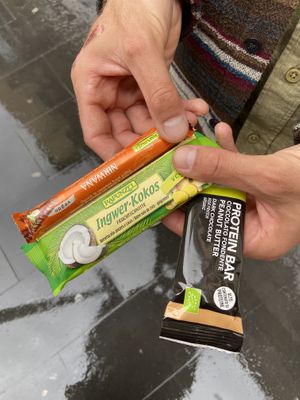 Lots of vegan bars and chocolates   at NaturaSi - Piazza Farnese in Rome