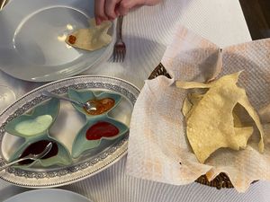 Complimentary starter  at Shahi in Valencia